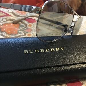 Womens Burberry Aviator Sunglasses